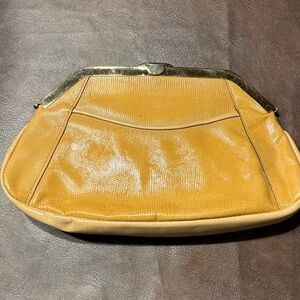 Socialite Mustard Yellow Clutch
